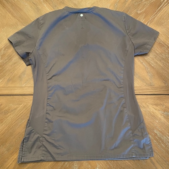 Allure by White Cross Women's V-Neck Stretch Side Solid Scrub Top - Picture 2 of 2